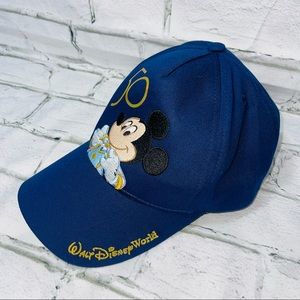 Disney Walt Disney World 50th Celebration Mickey Baseball Hat Cap for Kids New